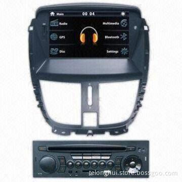 7-inch Car GPS Navigation System for Peugeot 207, with RDS/DVD/TV/BT/PIP/iPod/Dual Zone